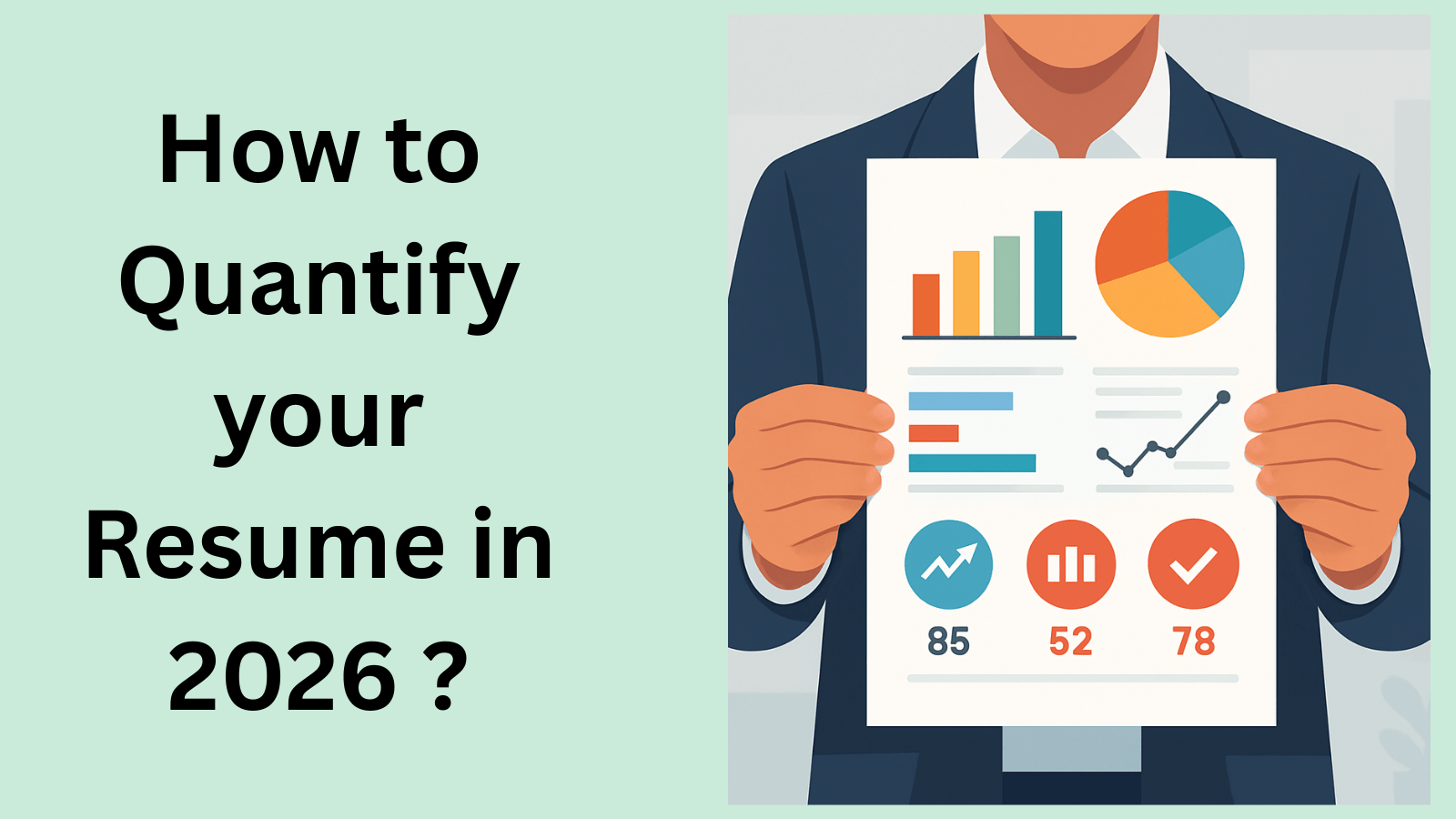 This image is showing how to quantify your resume in 2026?