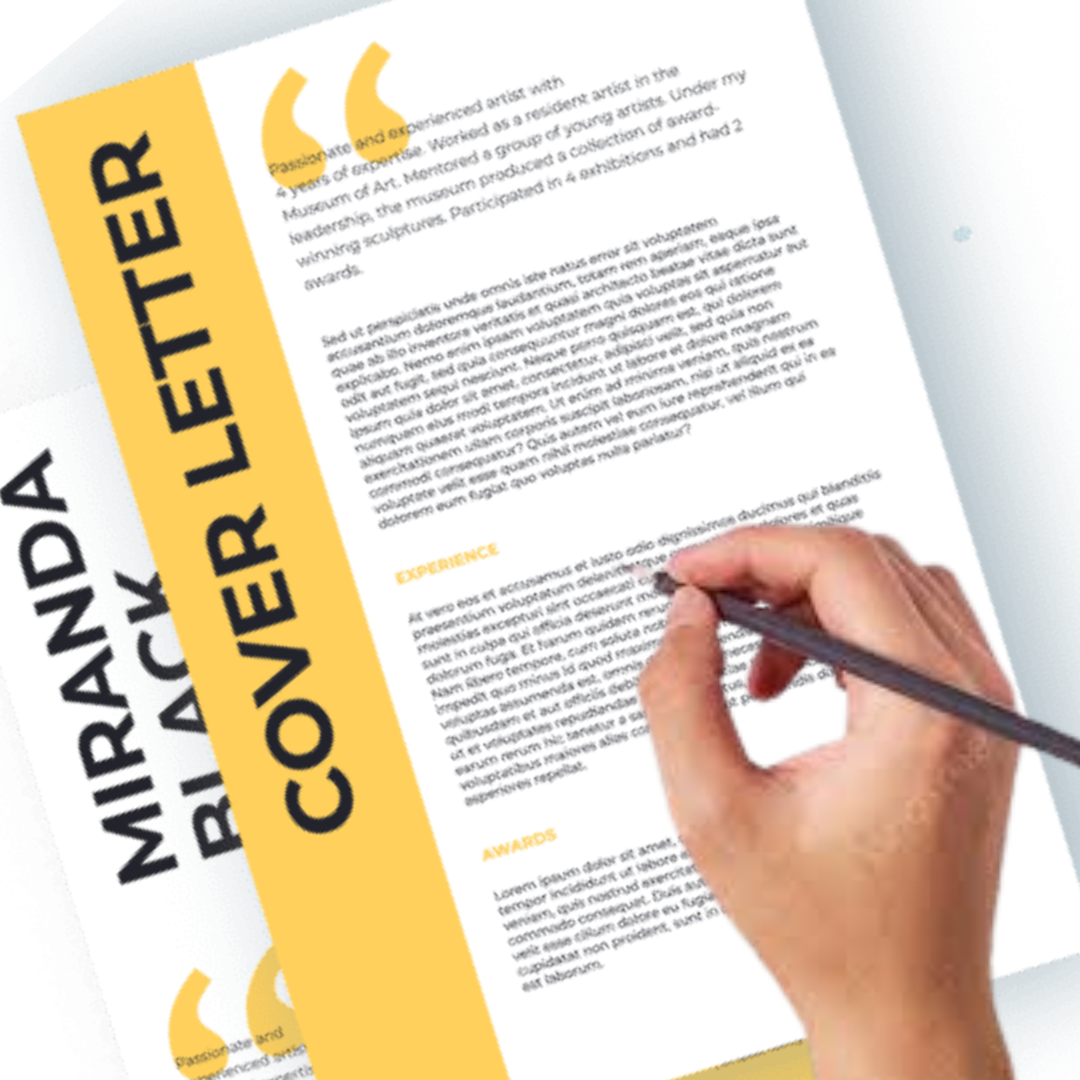 interviewer reading resume written by resume writing service