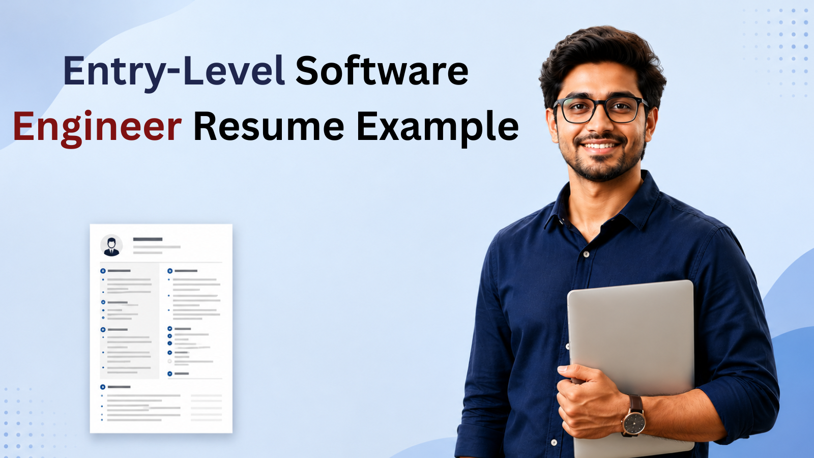 This image is showing entry level software engineer resume examples