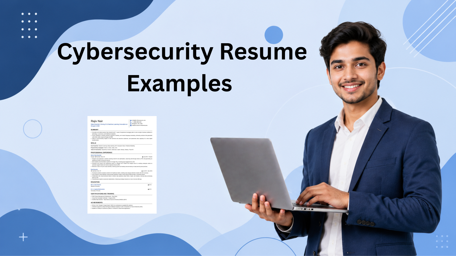 This image is showing Cybersecurity Resume Example blog featured image.