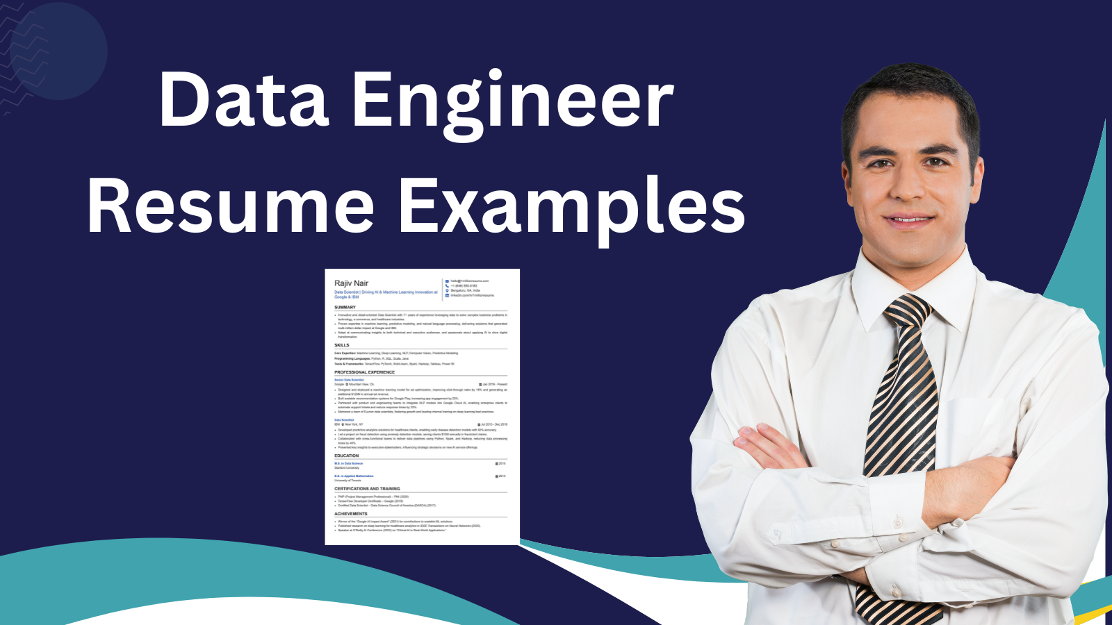 This image is showing Data Engineer Resume Example Blog Featured image.