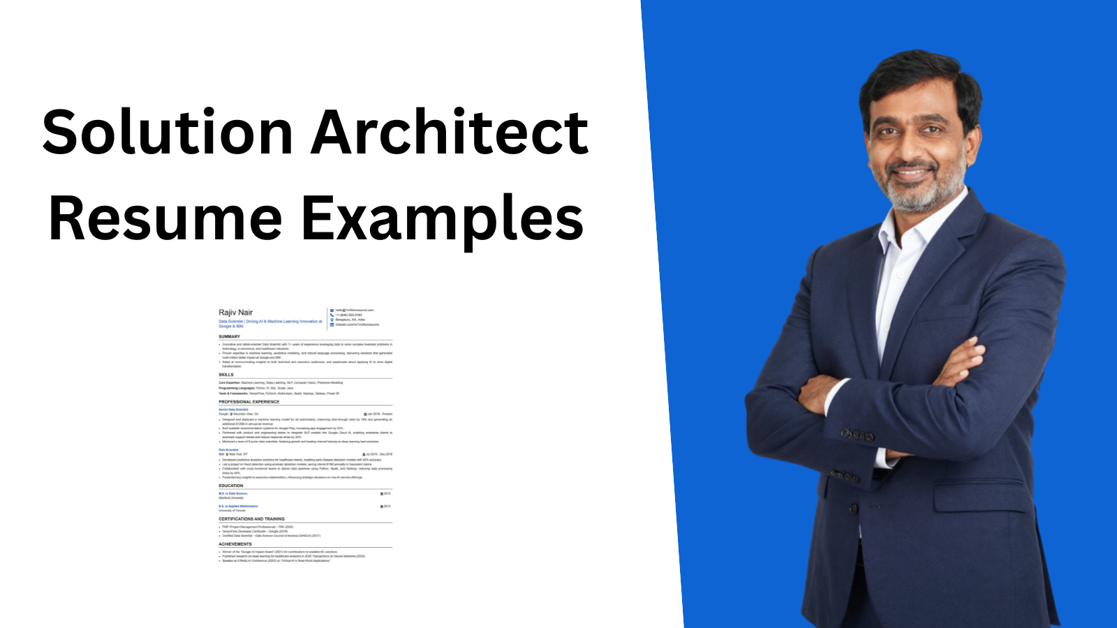 This image is showing Solution Architect Resume Example Blog Featured image