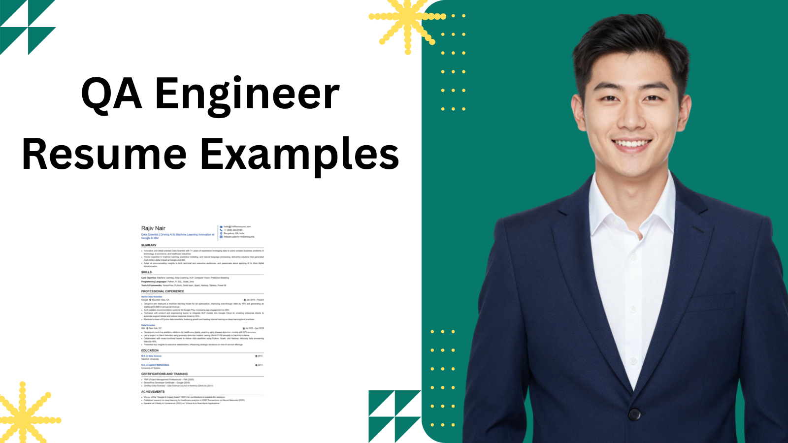 This image is showing QA Engineer Resume Example Blog Featured Image.