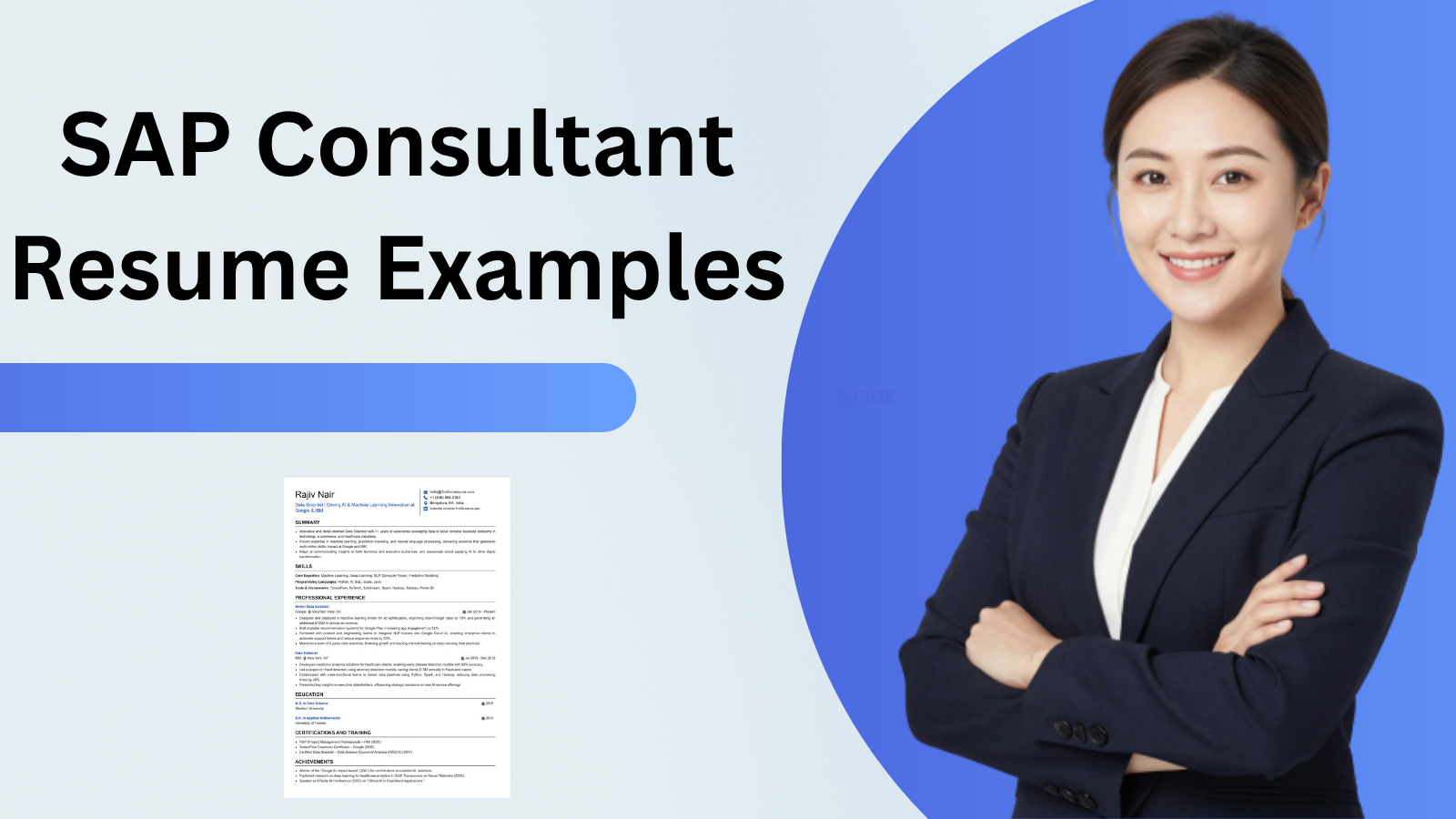 This image is showing SAP Consultant Resume Example image
