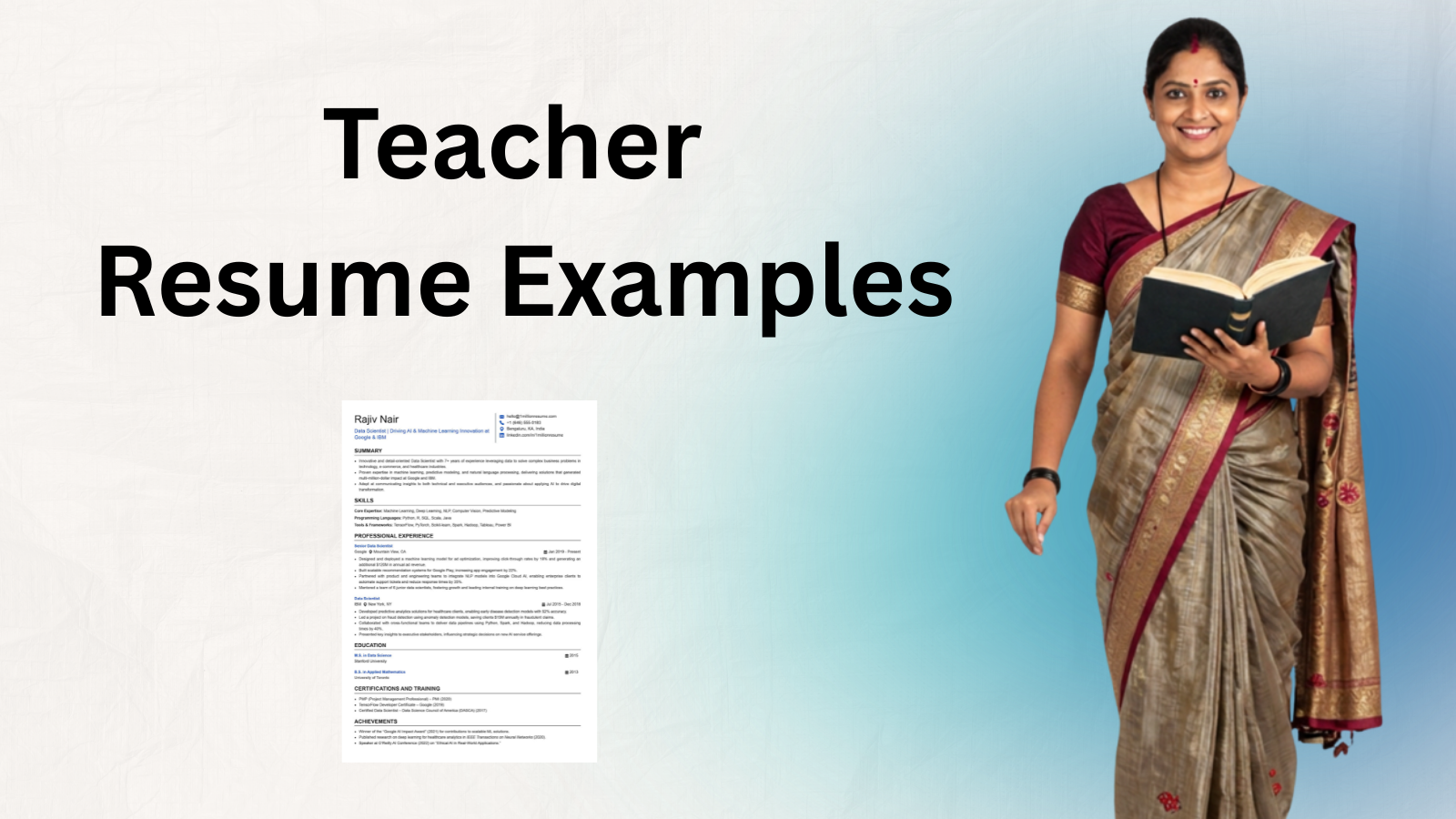 This image is showing Teacher Resume Examples Blog Featured Image.