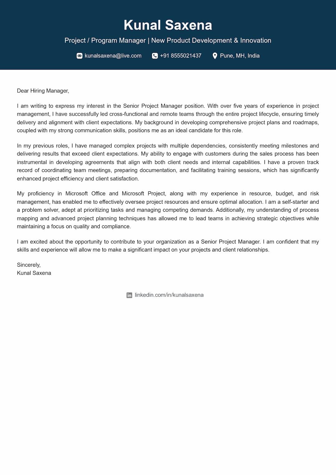 ats resume template with colored header on top