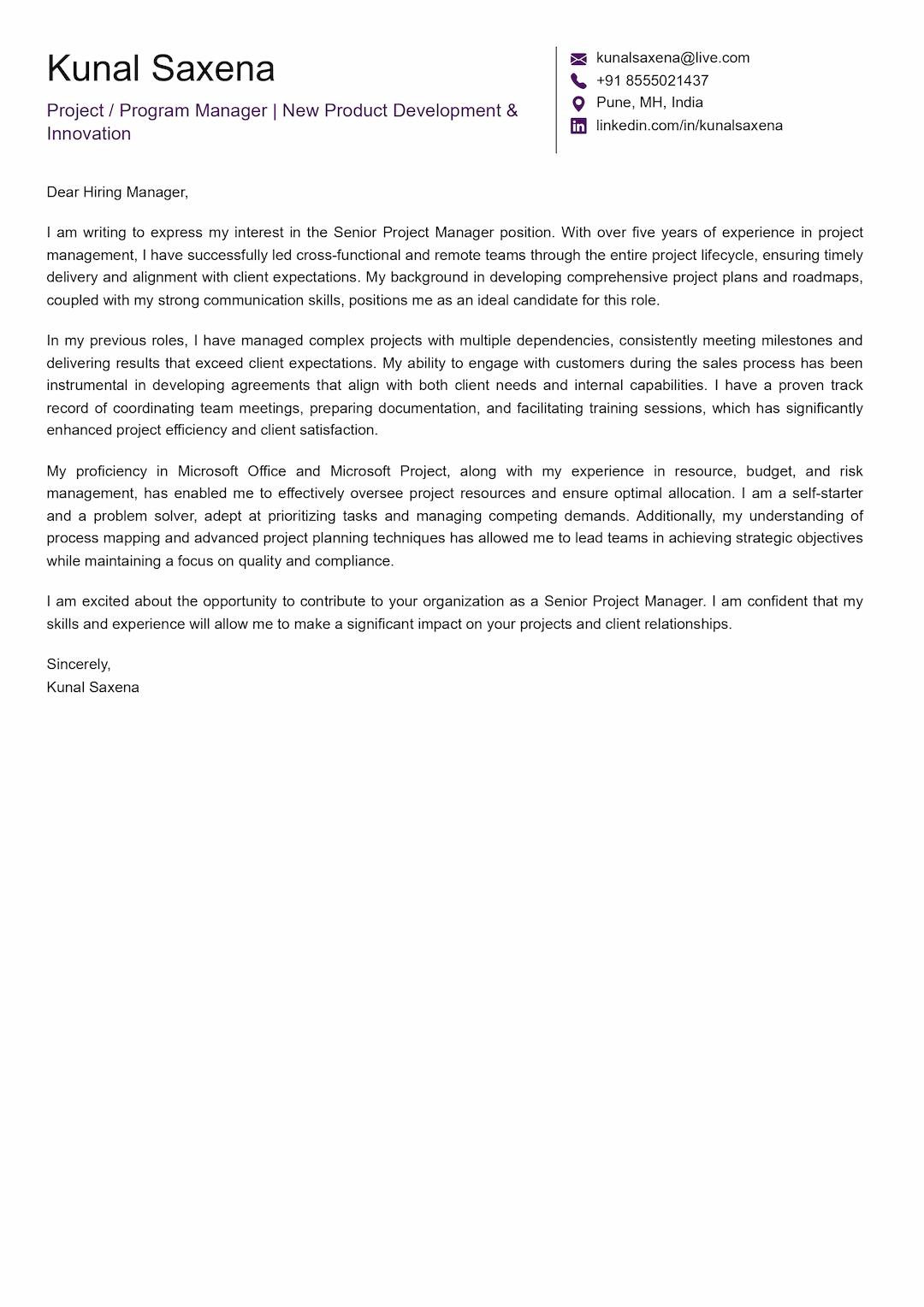 ats resume template with colored header on top