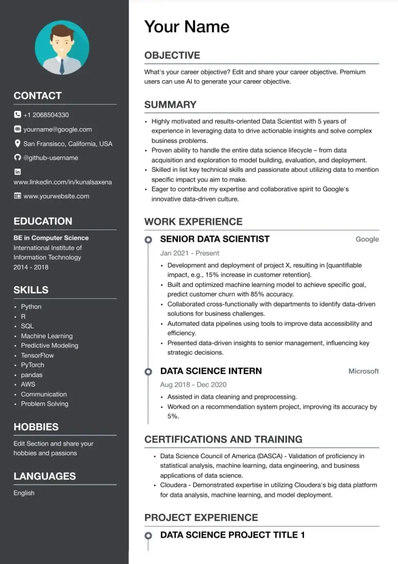 Modern Vibe Resume Template