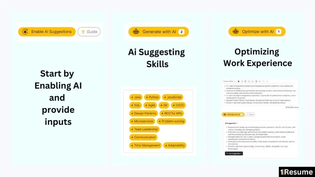 how to write resume with ai